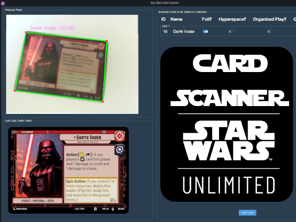 trading card scanner